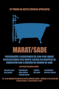 Cartaz do Espetáculo MARAT SADE